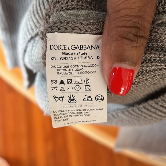 Dolce & Gabbana ribbed V neck sweater - Picture 6 of 10